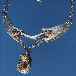 Chic Gold and Silver Pendant Necklace